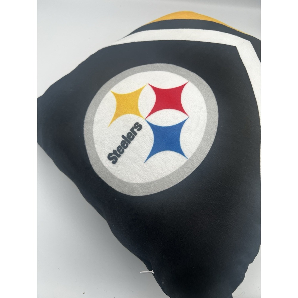 Decorative Pittsburgh Steelers Throw Pillow 16x16 Team Colors And Logo